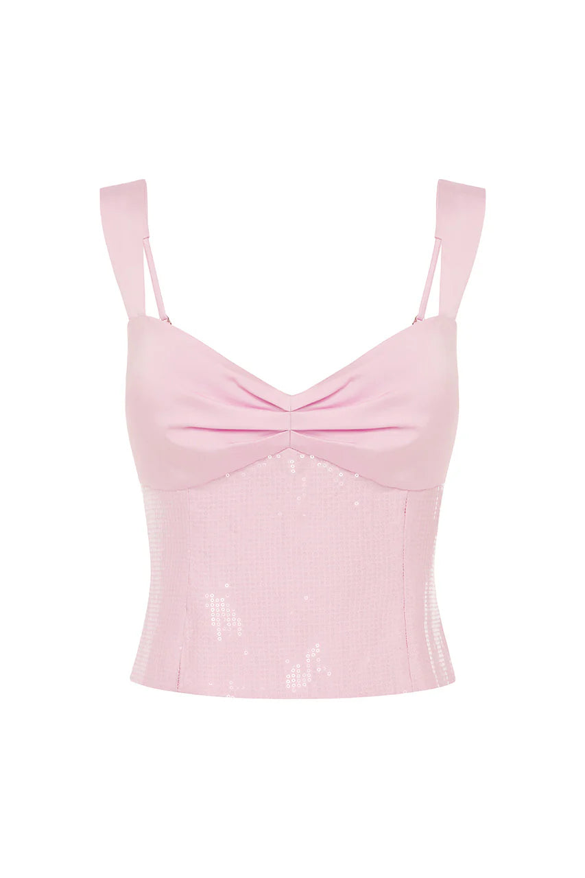 Medina Ruched Top - Musk