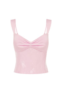 Medina Ruched Top - Musk