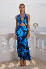 Load image into Gallery viewer, Halston Maxi Dress - Agave Blue
