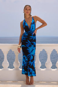 Giovana Maxi Dress - Agave Blue