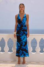 Load image into Gallery viewer, Giovana Maxi Dress - Agave Blue
