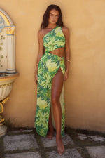 Load image into Gallery viewer, Caliana Maxi Dress - Palm Print
