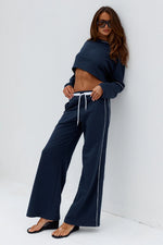Load image into Gallery viewer, Eleri Wide Leg Track Pants - Steel
