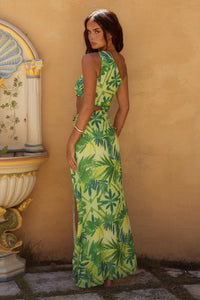 Caliana Maxi Dress - Palm Print