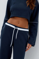 Load image into Gallery viewer, Eleri Wide Leg Track Pants - Steel
