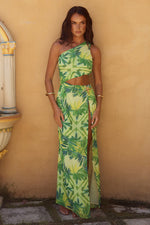 Load image into Gallery viewer, Caliana Maxi Dress - Palm Print
