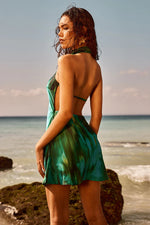 Load image into Gallery viewer, Katiyana Sash Dress - Cabana Green
