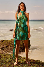 Load image into Gallery viewer, Katiyana Sash Dress - Cabana Green
