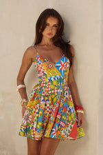 Load image into Gallery viewer, Henrietta Mini Dress - Phaedra Print
