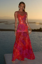 Load image into Gallery viewer, Tulia Low Back Maxi Dress - Suri Orange
