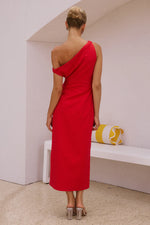 Load image into Gallery viewer, Jaspin Midi Dress - Red
