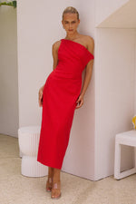 Load image into Gallery viewer, Jaspin Midi Dress - Red
