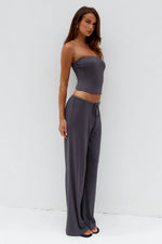 Load image into Gallery viewer, Anji Relaxed Wide Leg Sweatpants - Steel
