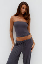 Load image into Gallery viewer, Anji Strapless Top - Steel
