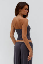 Load image into Gallery viewer, Anji Strapless Top - Steel
