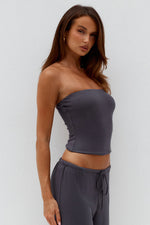 Load image into Gallery viewer, Anji Strapless Top - Steel
