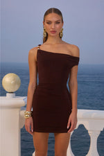 Load image into Gallery viewer, Odeya Mini Dress - Espresso
