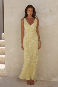 Amarna Maxi Dress - Lemon