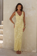 Load image into Gallery viewer, Amarna Maxi Dress - Lemon
