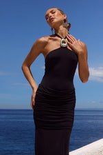 Load image into Gallery viewer, Alola Halter Maxi Dress - Black
