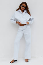 Load image into Gallery viewer, RNWY Wide Leg Track Pants - Grey Marle
