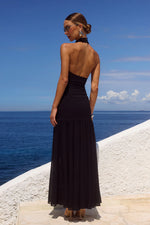Load image into Gallery viewer, Yazmin Halter Maxi Dress - Black
