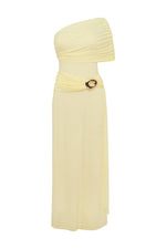 Load image into Gallery viewer, Kassi One Shoulder Midi Dress - Butter
