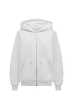 Load image into Gallery viewer, Oaklynn Oversized Zip Up Jacket - Grey Marle

