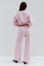 Load image into Gallery viewer, Shobi Low Rise Track Pants - Ballet Pink
