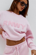 Load image into Gallery viewer, RNWY Crew Neck Sweater - Ballet Pink
