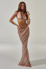 Load image into Gallery viewer, Cyrus Low Waist Sheer Maxi Skirt - Sadie Pink
