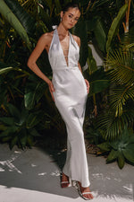 Load image into Gallery viewer, The Diamond Maxi Dress - White
