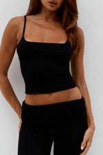 Load image into Gallery viewer, Damari Scoop Cami Top - Black
