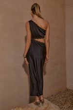 Load image into Gallery viewer, Alta Long Midi Dress - Black
