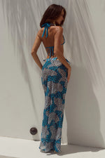 Load image into Gallery viewer, Cyrus Low Waist Sheer Maxi Skirt - Dante Teal
