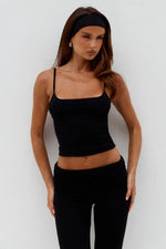 Load image into Gallery viewer, Damari Scoop Cami Top - Black
