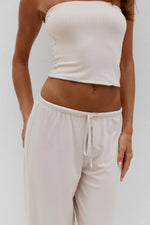 Load image into Gallery viewer, Anji Relaxed Wide Leg Sweatpants - Biscuit
