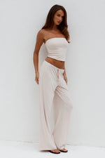 Load image into Gallery viewer, Anji Relaxed Wide Leg Sweatpants - Biscuit
