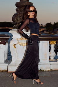 Wilona Maxi Skirt - Black