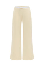 Load image into Gallery viewer, Eleri Wide Leg Track Pants - Biscuit
