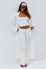 Load image into Gallery viewer, Lavina Longline Knit Cardigan - Cream
