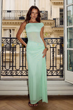 Load image into Gallery viewer, Naelle One Shoulder Maxi Dress - Key Lime
