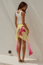 Load image into Gallery viewer, Juliana Flounce Midi Skirt - Pink Lily
