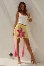 Load image into Gallery viewer, Juliana Flounce Midi Skirt - Pink Lily
