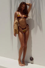 Load image into Gallery viewer, Aruba Side Tie Bikini Bottom - Anabelle Red
