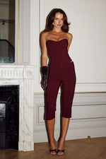 Load image into Gallery viewer, Gisele Capri Pants - Bitter Chocolate
