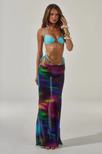 Load image into Gallery viewer, Cyrus Low Waist Sheer Maxi Skirt - Tuscan Purple
