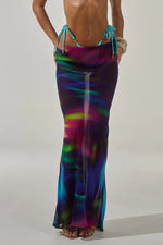 Load image into Gallery viewer, Cyrus Low Waist Sheer Maxi Skirt - Tuscan Purple
