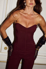 Load image into Gallery viewer, Giselle Bustier - Bitter Chocolate
