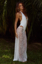 Load image into Gallery viewer, Jenna Low Waist Lace Maxi Skirt - White
